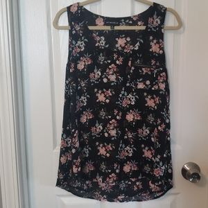 Floral Zip Side Tank